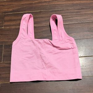 All in Motion Pink Ribbed Crop Top